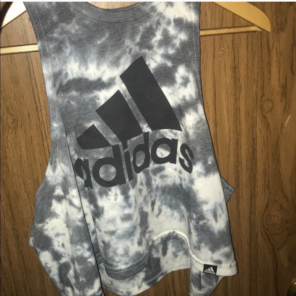 Adidas crop top muscle tank